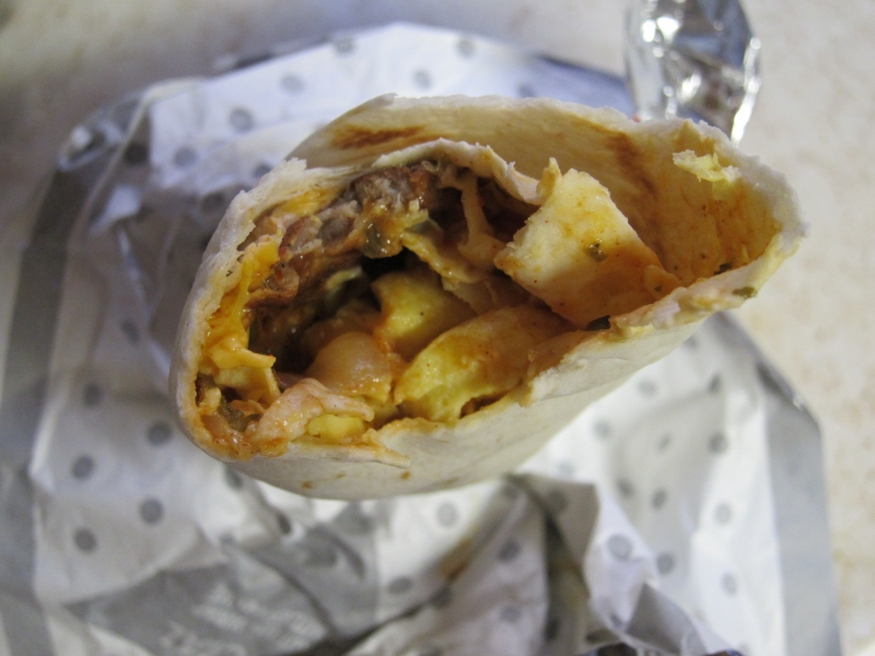 Review McDonald's McSkillet Burrito with Sausage Brand Eating