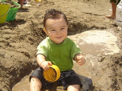 Greyson's Day at the Beach . . .