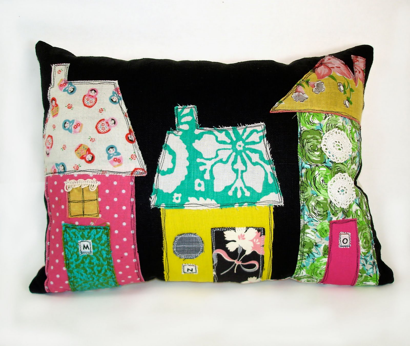 RobinsEggBlue More Vintage Fabric House Pillows....