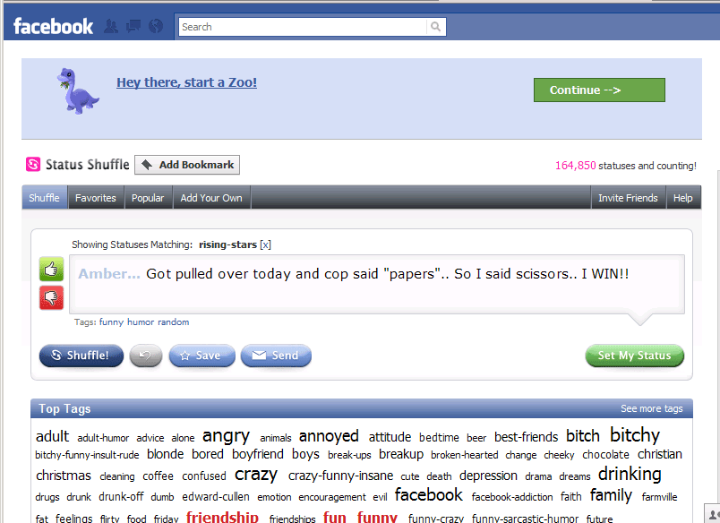 templated, status update
