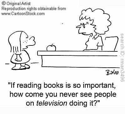 television - book reading