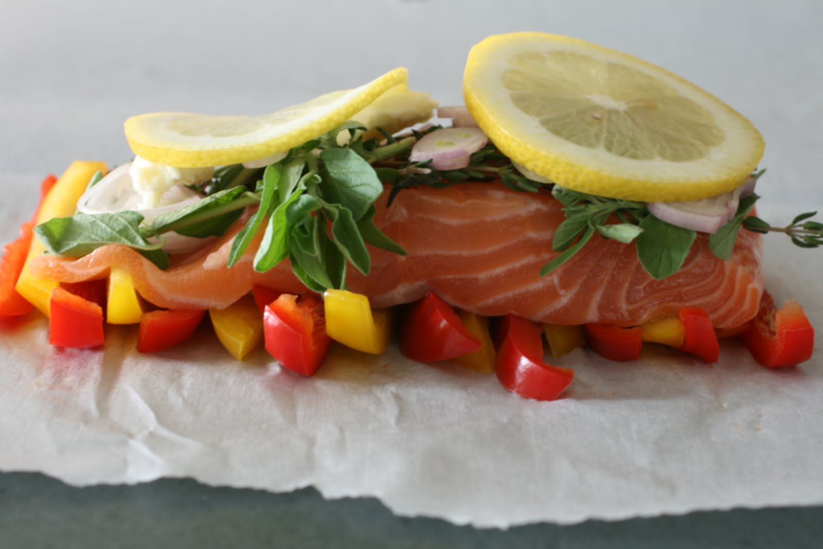 Salmon en Papillote Beginning Fresh Recipes