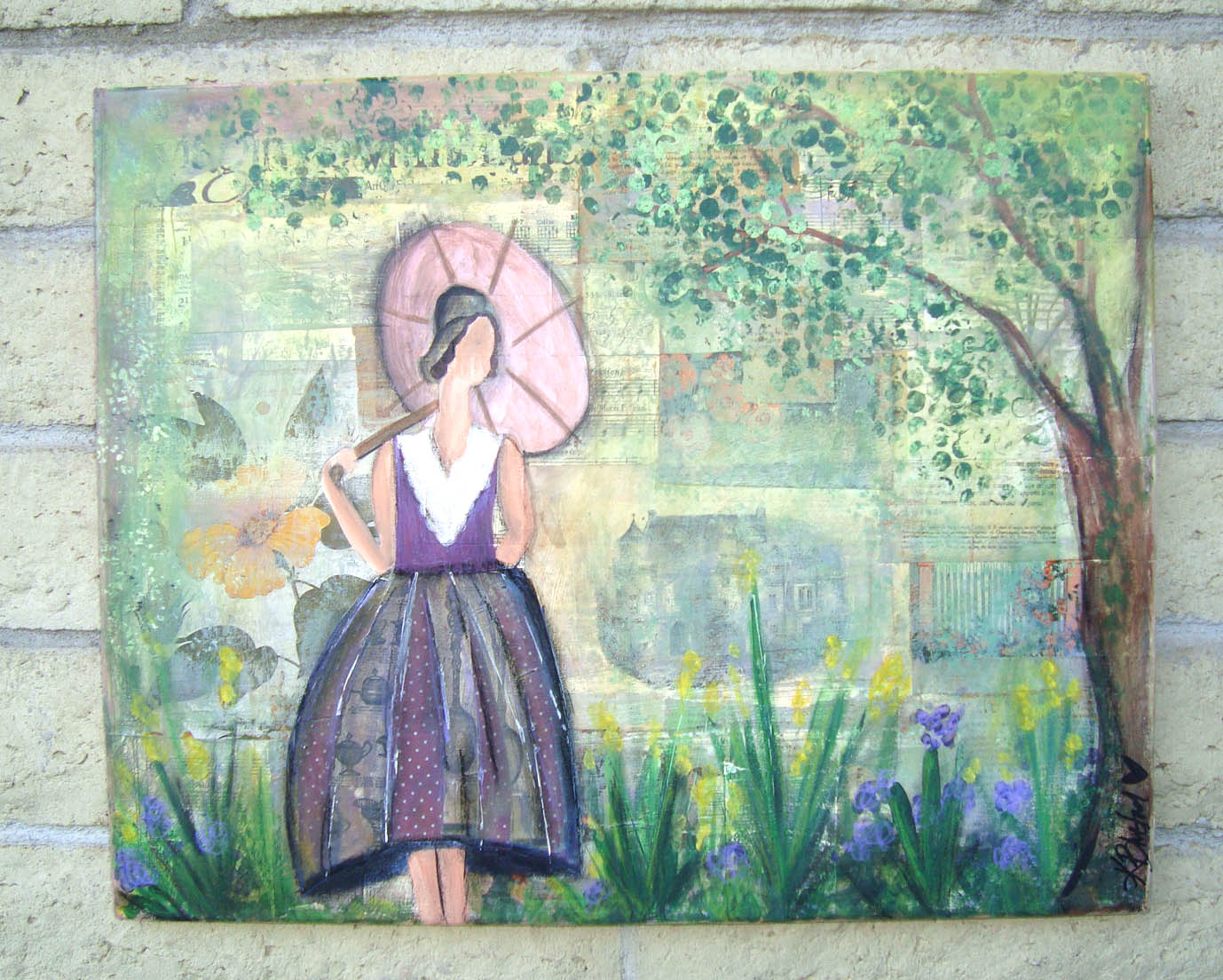 Blue Green Arts Mixed Media Collage Tutorial