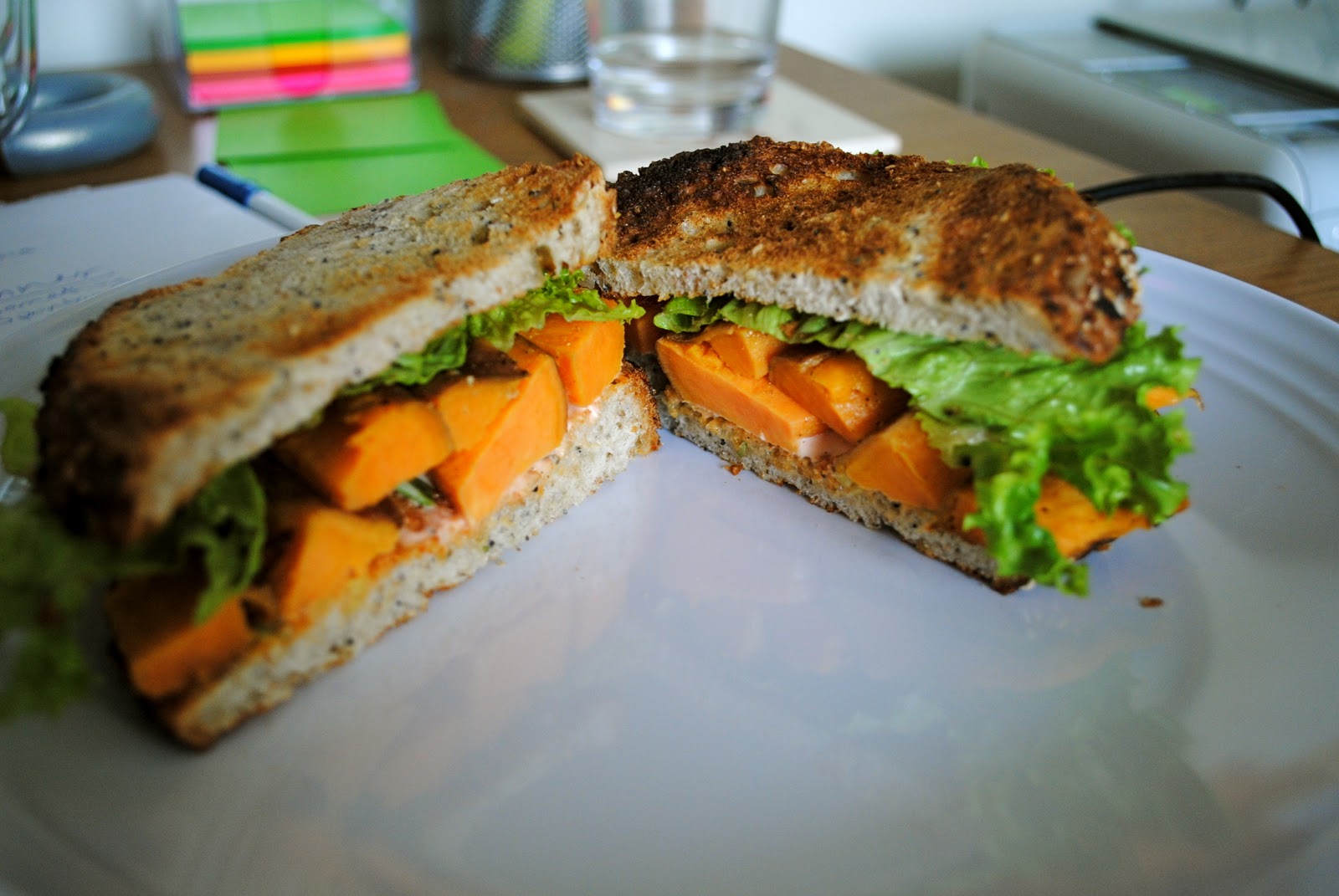 Dorm Room Dinner Today's Dorm Room Lunch Sweet Potato Sandwich
