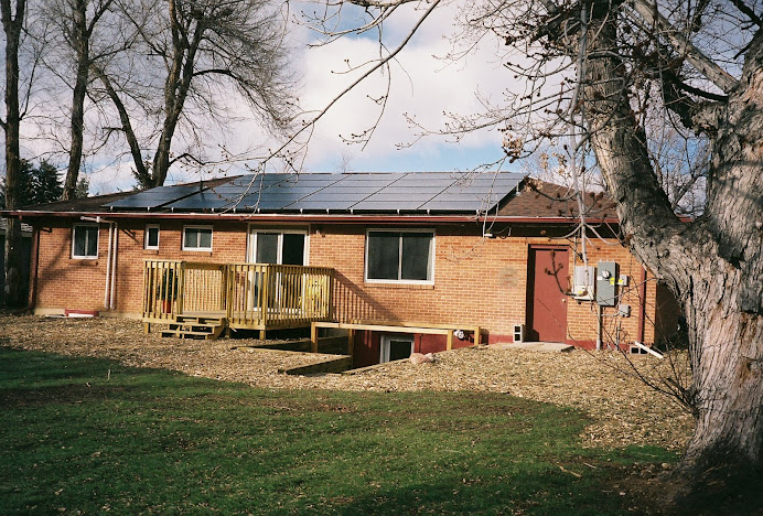 Back Yard & Solar Panels