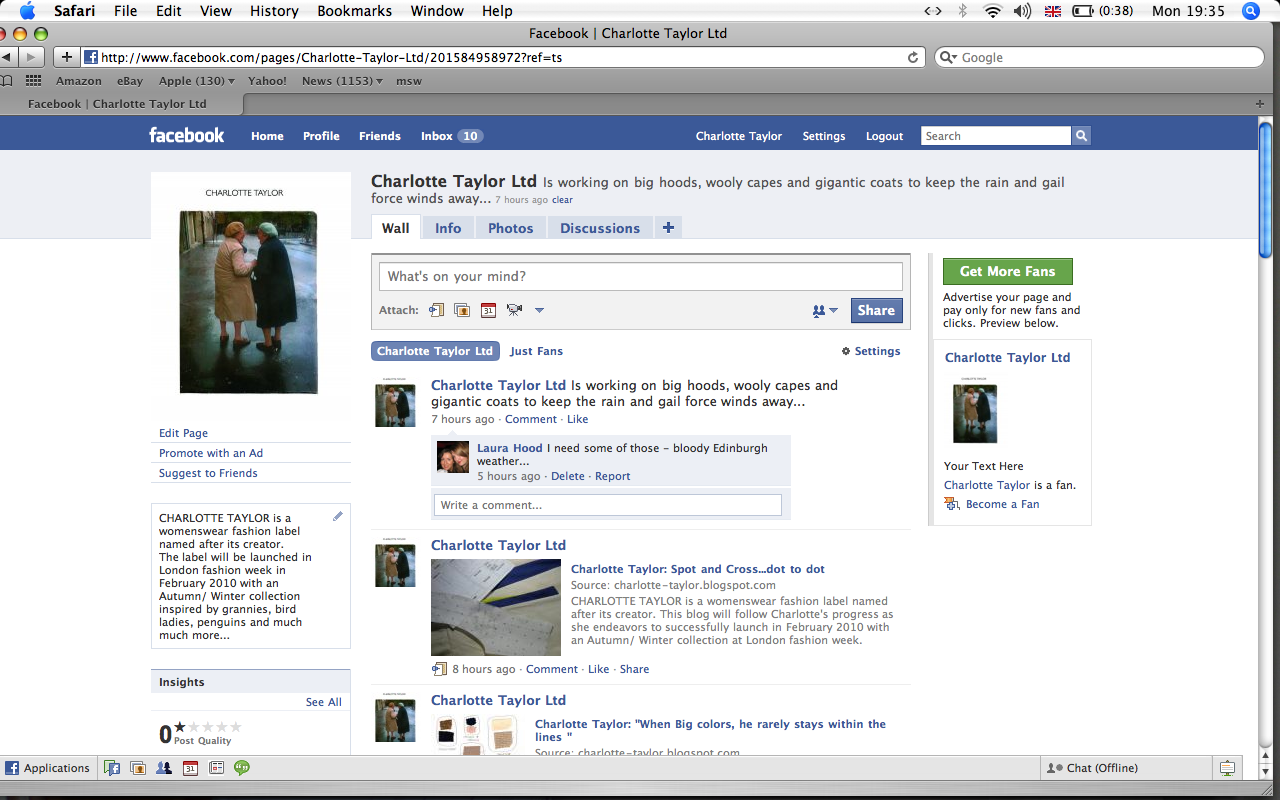 facebook profile page template