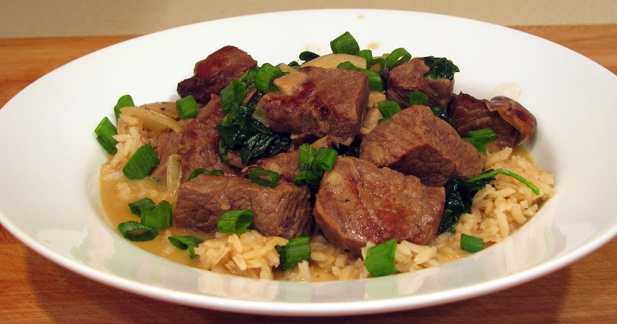 Jock's Good Grub Sauteed Beef Tip with Shiitake Mushrooms