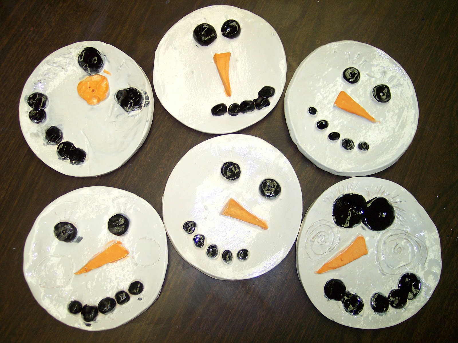 Snowman Plates