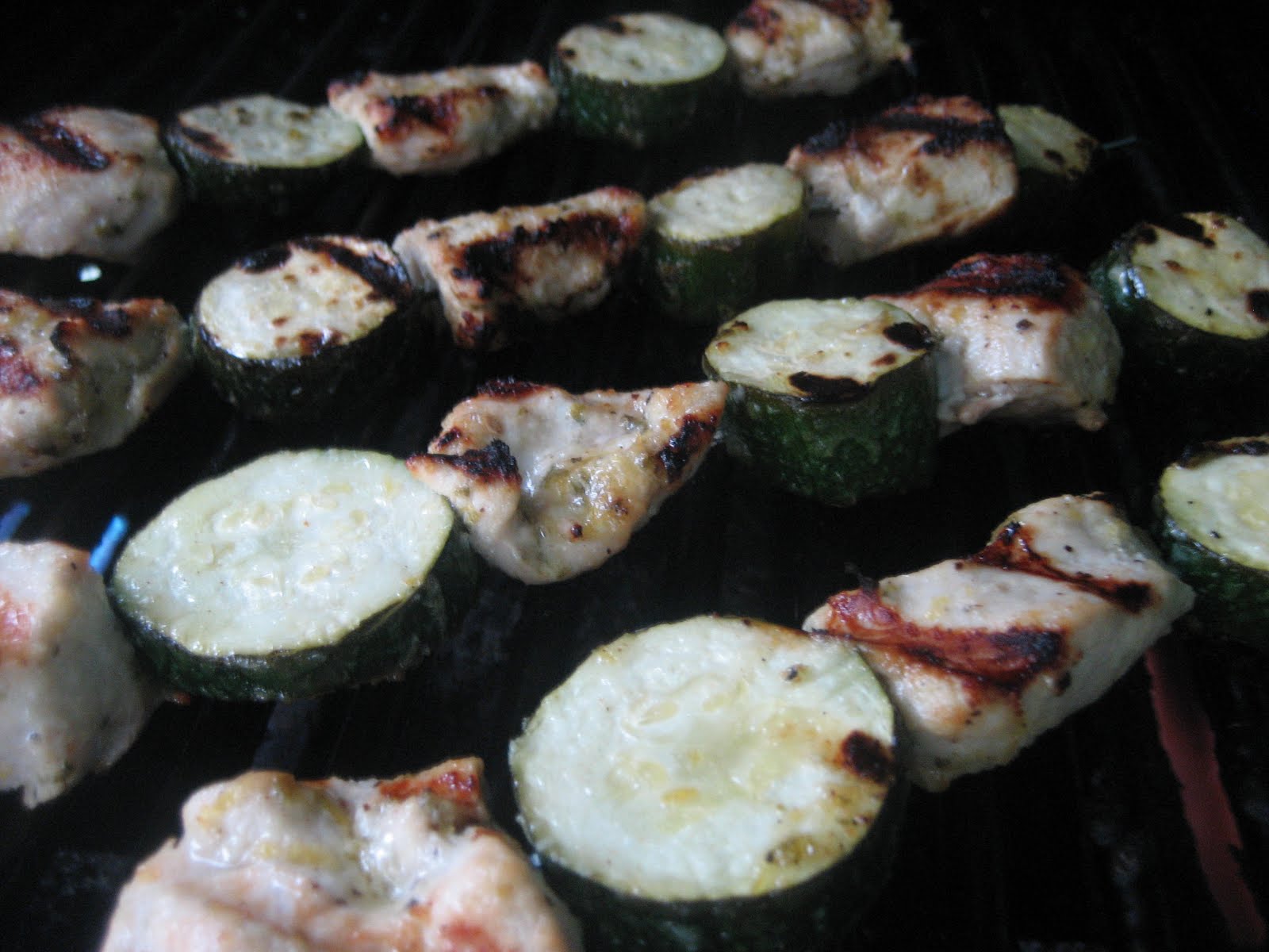 Lemon Sage Marinade and Chicken Zucchini Kabobs