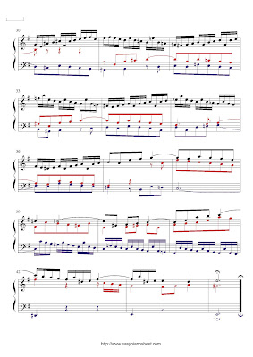 Partitura de piano gratis de Johann Sebastian Bach: Sinfonia No.7 (BWV 793)E