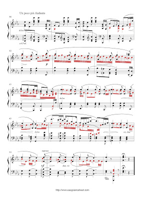 Partitura de piano gratis de Johannes Brahms: Intermedio (Sonata Op.117. No.1)