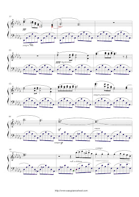 Partitura de piano gratis de Fryderyk Chopin: Nocturno (Sonata Op 9. No.1)