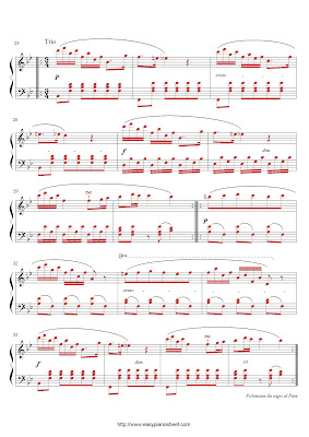 
Partitura de piano gratis de Fryderyk Chopin: Polonesa (Op. postuma)