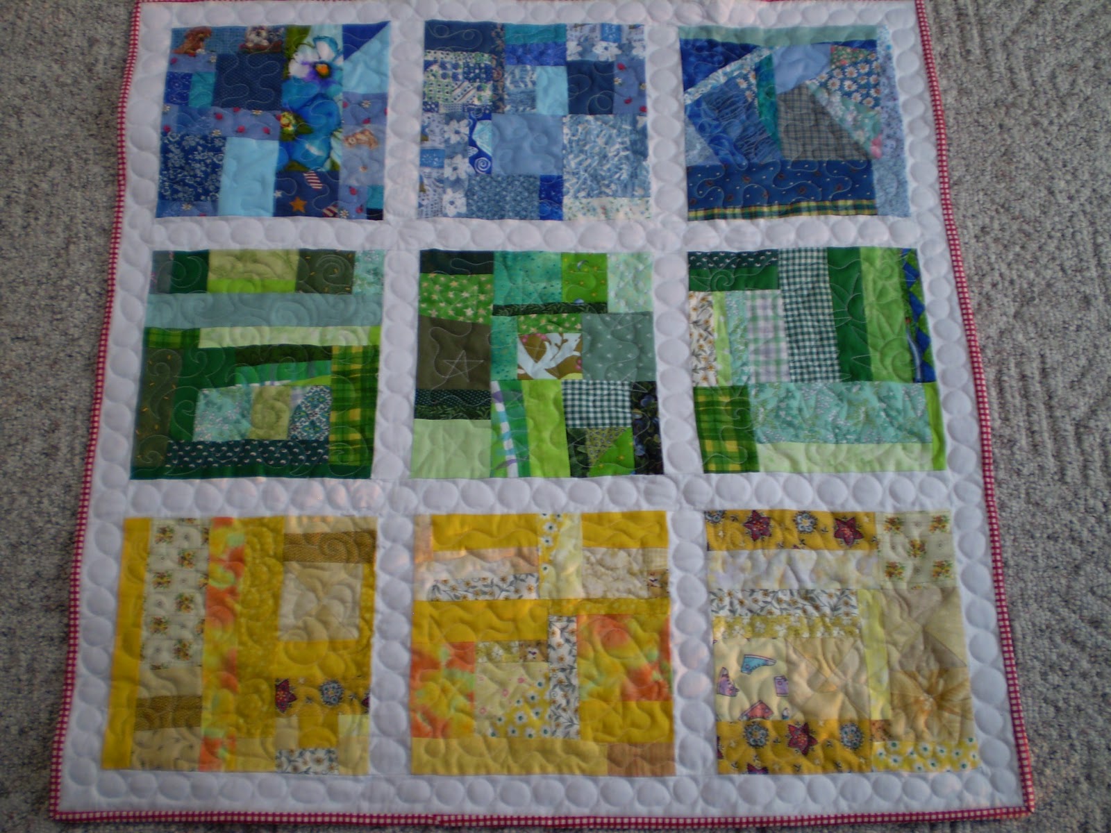 Down To Sew Happy Scrappy Baby Quilt