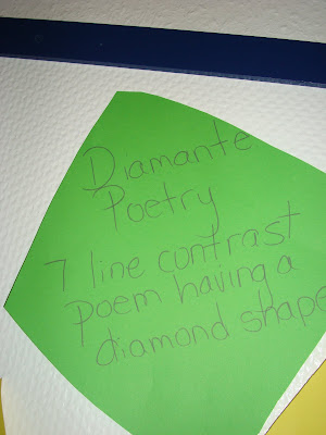 diamante poem examples