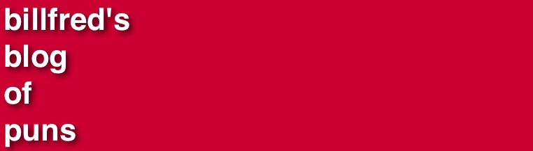 Billfred's Blog of Puns