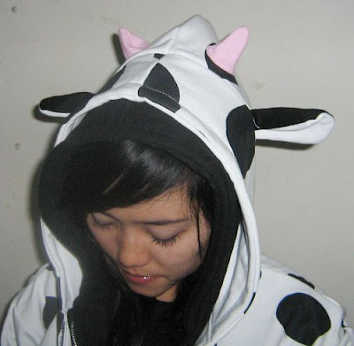 cow hoodie