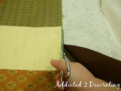 D.I.Y. Project, How to make a patchwork quilted throw.