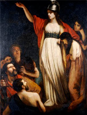 Painting called Queen Boudicca by John Opie from Wikipedia's website