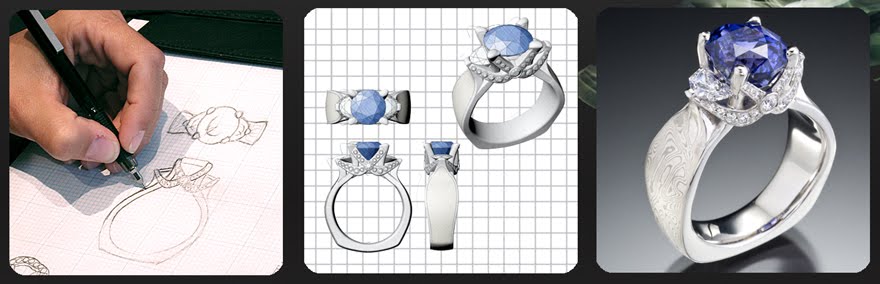 Unique Engagement and Wedding Rings