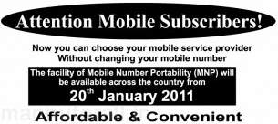 Mobile Number Portability (MNP) to Start Nation Wide in India from Tomorrow.