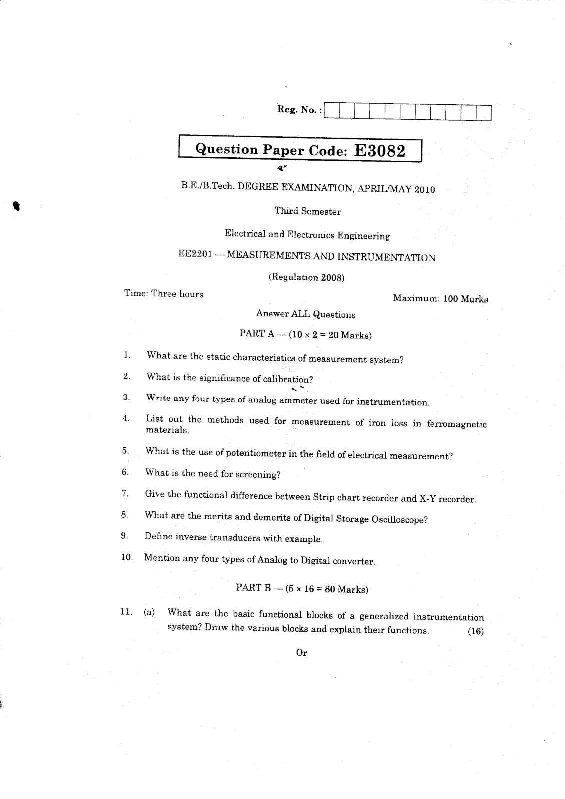 ANNA UNIVERSITY QUESTION BANK MEASUREMENT AND INSTRUMENTATION