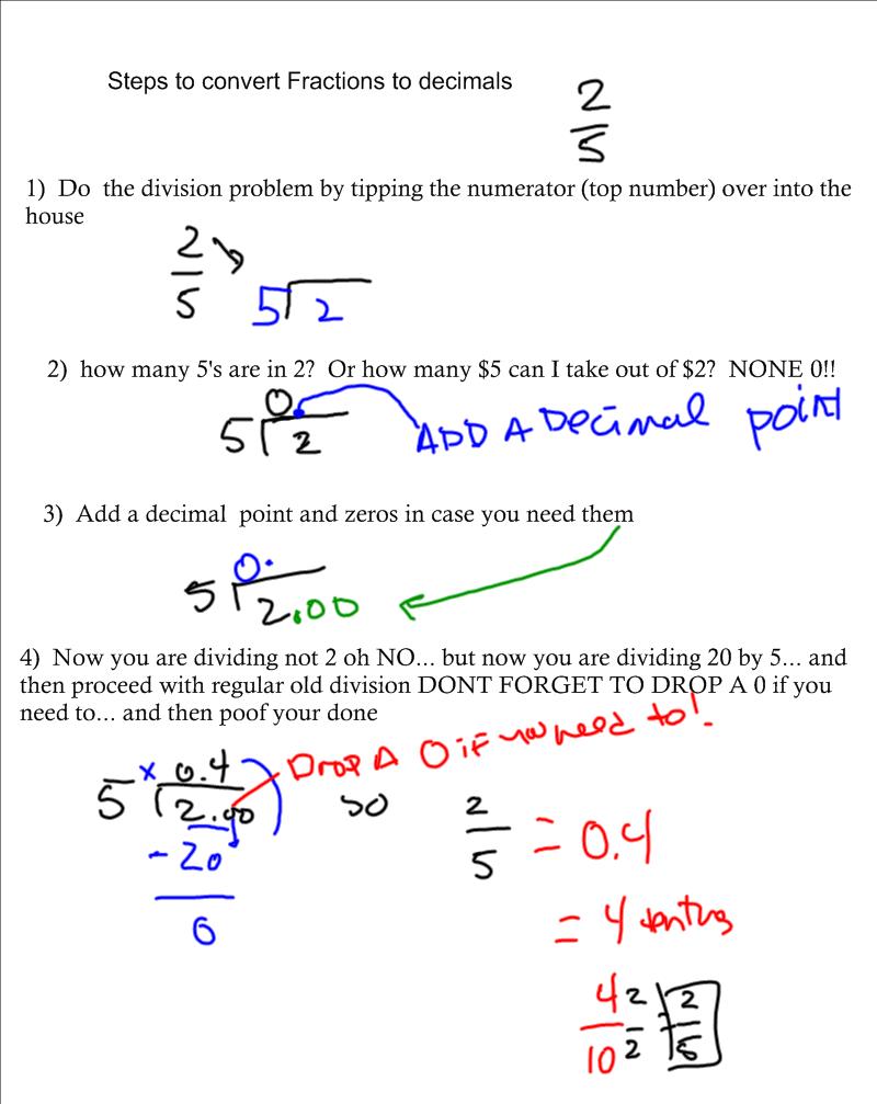how to write decimals as fractions To convert a decimal to a fraction follow these steps: step 1: write down the decimal divided by 1, like this: decimal 1 step 2: multiply both top and bottom by 10. how to write decimals as fractions To convert a decimal to a fraction follow these steps: step 1: write down the decimal divided by 1, like this: decimal 1 step 2: multiply both top and bottom by 10.