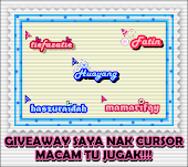 GIVEAWAY SAYA NAK CURSOR TU JUGAK