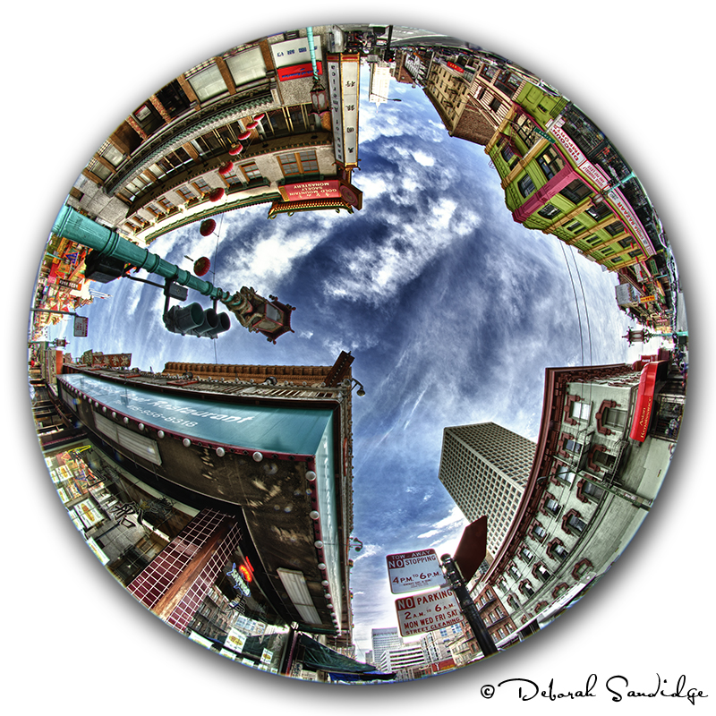 San Francisco Cityscape... with a Fisheye view... * Deborah Sandidge
