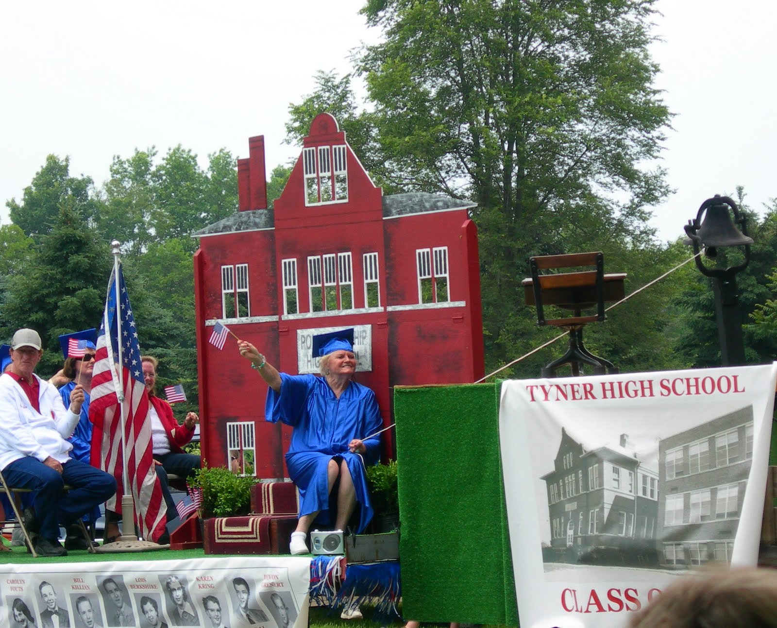 Hoosier Happenings small (very small) town parade on Memorial Day