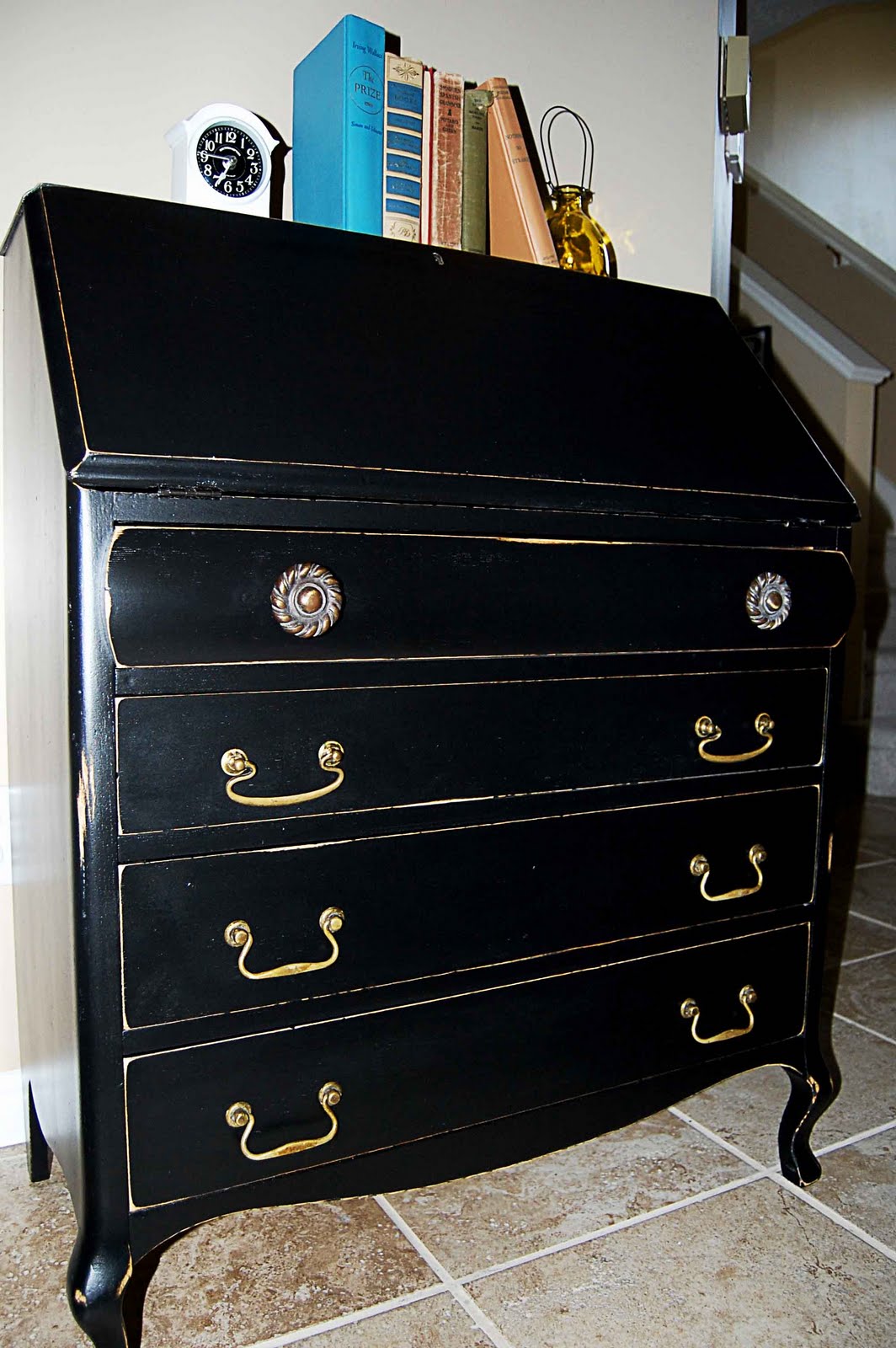 The Frosted Gardner The Kimball Antique Desk Custom Refinish Before