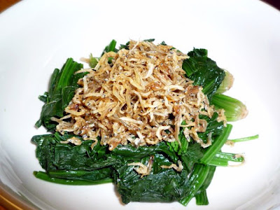 おっさんひとり飯 旧サイト ほうれん草のおひたし カリカリじゃこ掛け