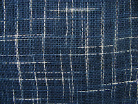 handwoven, cotton scarf dyed with natural indigo