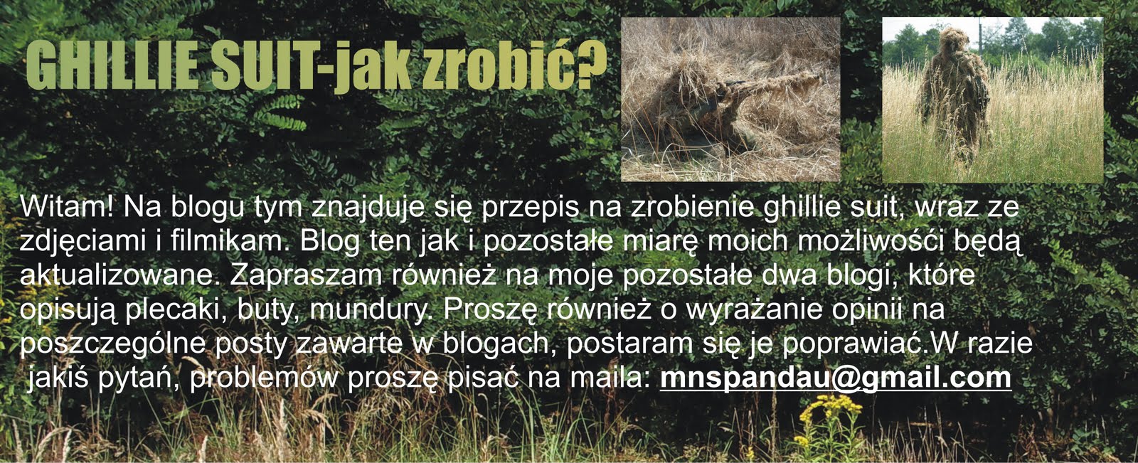 GHILLIE SUIT-jak zrobić?