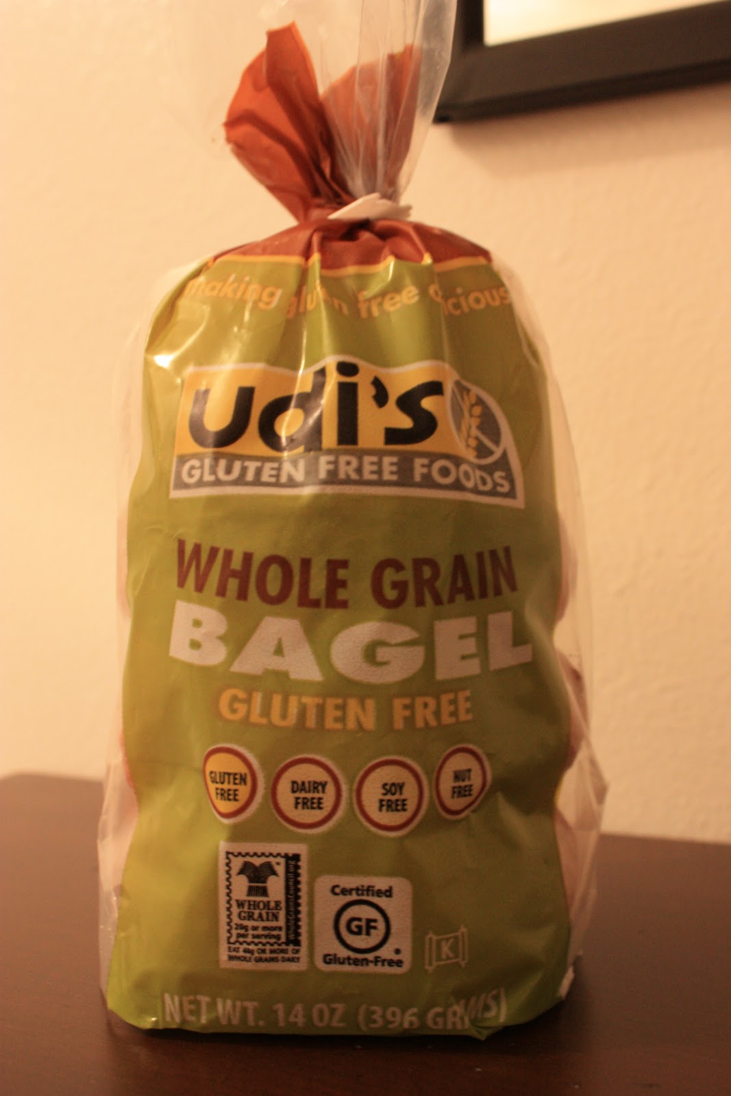 Gluten Free Embracement Udi's Whole Grain Bagels