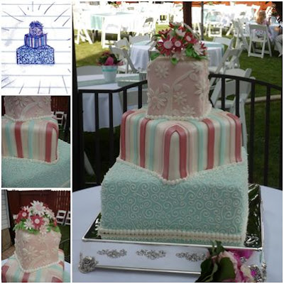Stephanie's Whimsical Wedding Cake