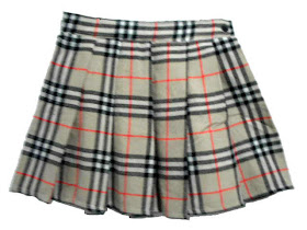 saia xadrez burberry