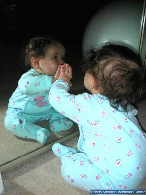 NAMC Montessori Statement of philosophy 0 - 3 infant toddler mirror