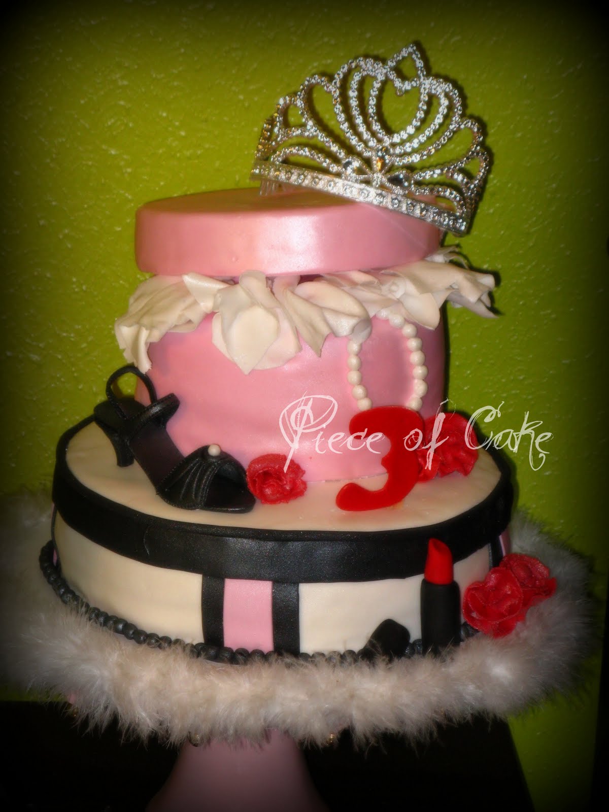 Peace sign cake picture taken