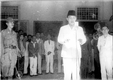 The independence proclamation of Indonesia