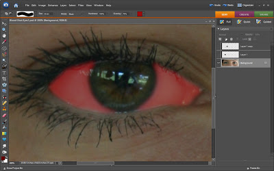 photoshop red eyes