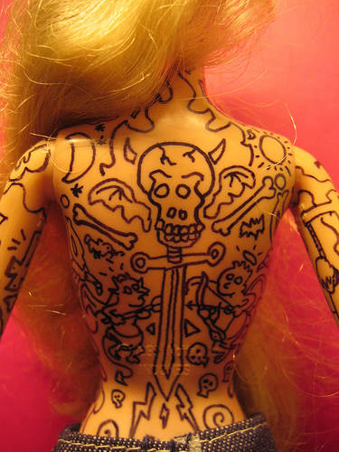 barbie tattoos barbie tattoos