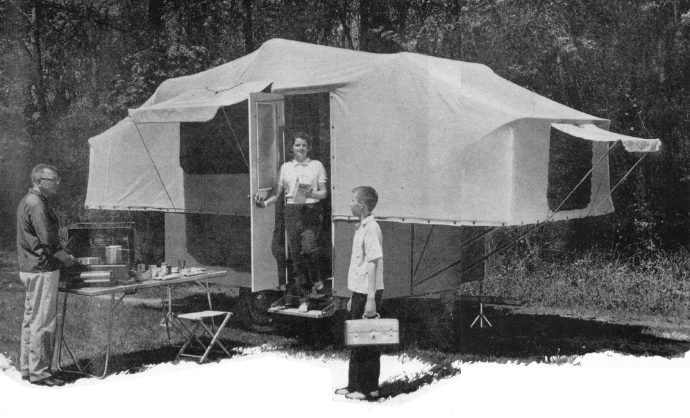 Vintage Teardrop Trailer Campers Chuck Wagon Plans Jack In The Box Pop