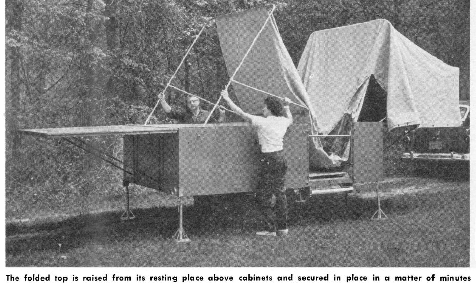 Vintage Teardrop Trailer Campers Chuck Wagon Plans Jack In The Box Pop