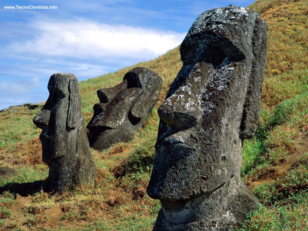 Rosto de pedra na ilha de páscoa. antiga estátua de moai. símbolo de  viagens famoso. turismo e objeto tropical de férias. ídolo de pedra