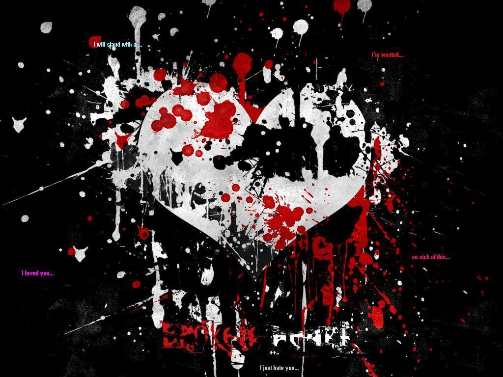 emo heart wallpaper