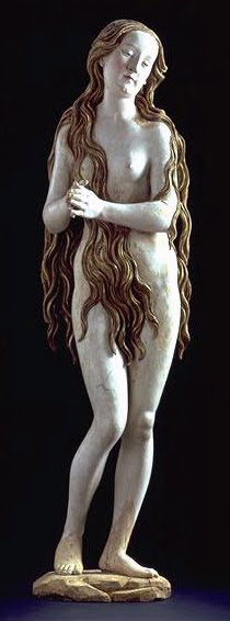 siapakah di dunia ini yang bisa terangsang secara seksual oleh rambut kepala,sehingga muslimah harus menutup rambutnya????? Mary+magdalene+at+louvre+museum