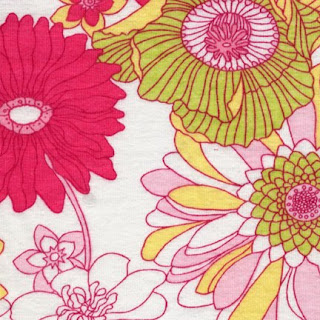 A fabric design of pink flowers