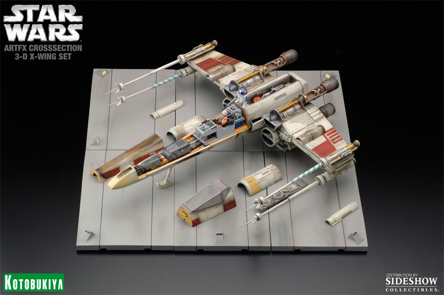Kotobukiya Star Wars Artfx Crosssection 3D X-Wing Set 