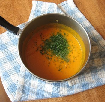 valentine's carrot soup